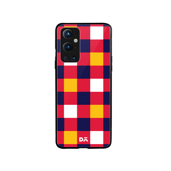 

DailyObjects Quartet Checks 4 Glass Case Cover For OnePlus 9 Pro