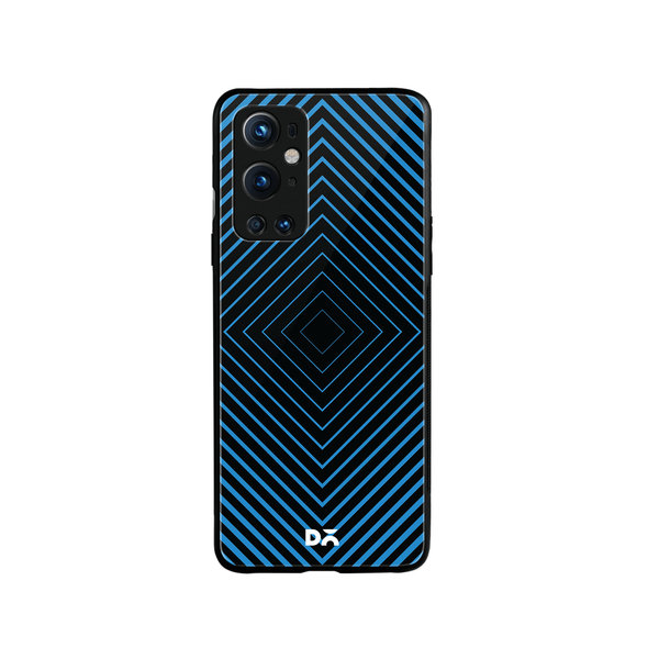 

DailyObjects Rhombus Aqua Glass Case Cover For OnePlus 9 Pro