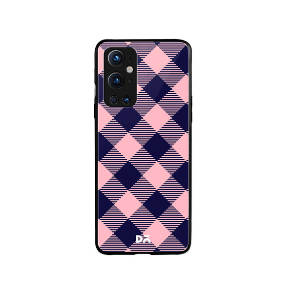 

DailyObjects Small Static Bubblrgum Checks Glass Case Cover For OnePlus 9 Pro