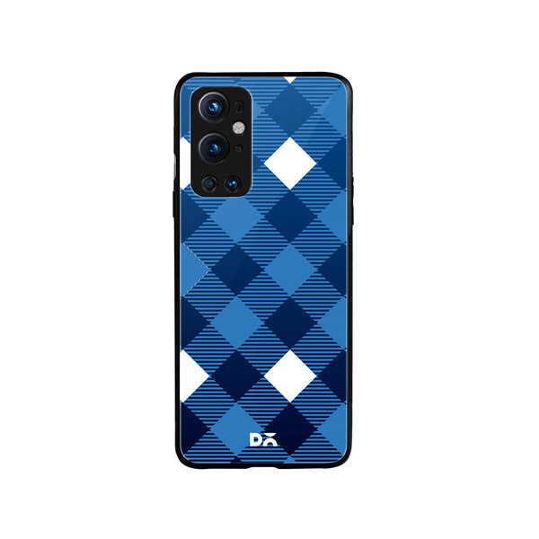 

DailyObjects Small Static Nightfall Checks Glass Case Cover For OnePlus 9 Pro