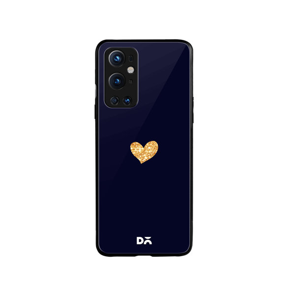 

DailyObjects Sparkle Heart Navy Glass Case Cover For OnePlus 9 Pro