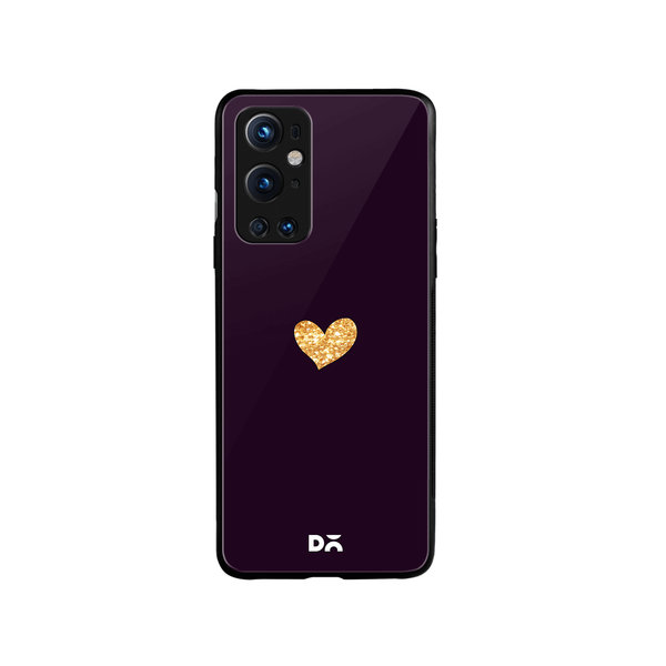 

DailyObjects Sparkle Heart Plum Glass Case Cover For OnePlus 9 Pro