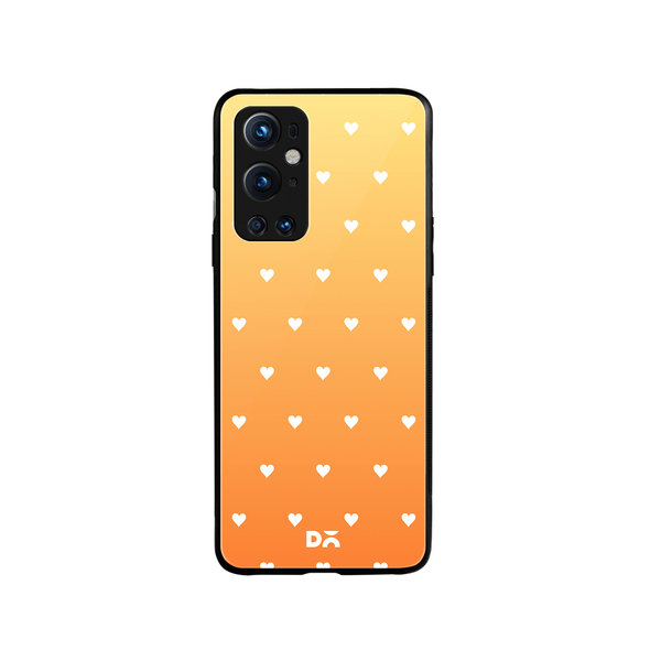 DailyObjects Summer Hearts Glass Case Cover For OnePlus 9 Pro