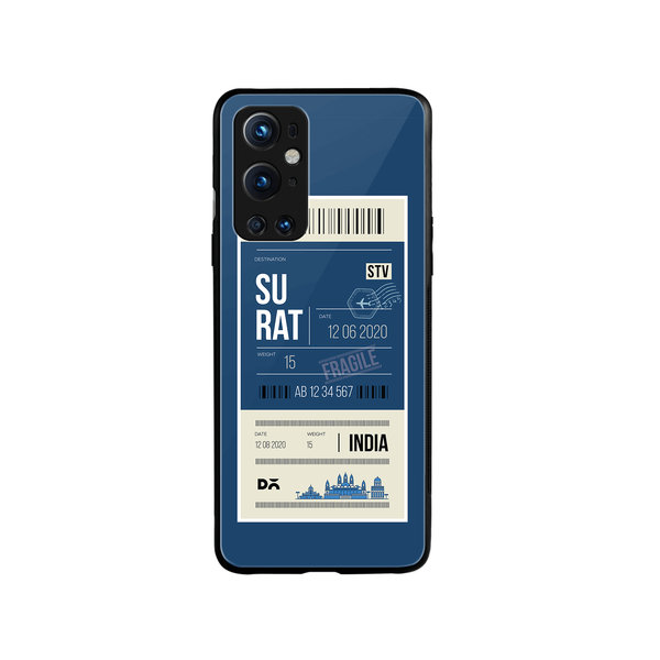 

DailyObjects Surat City Tag Glass Case Cover For OnePlus 9 Pro