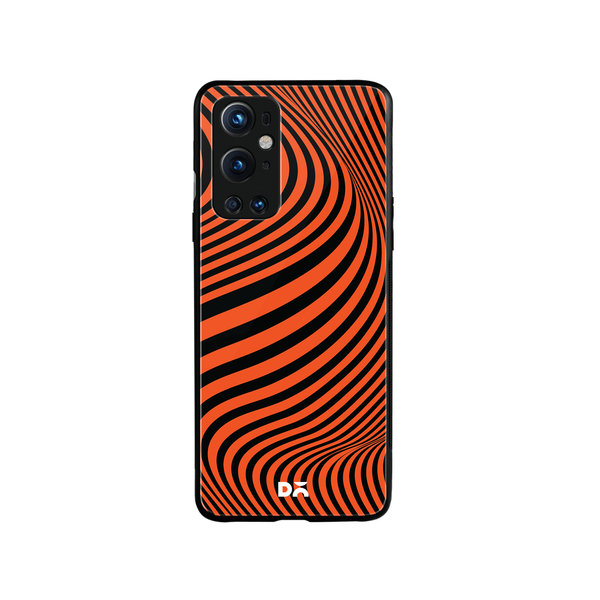

DailyObjects Tangerine Waves Glass Case Cover For OnePlus 9 Pro