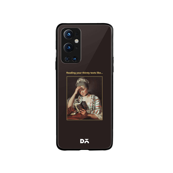 

DailyObjects Thirsty Text Glass Case Cover For OnePlus 9 Pro