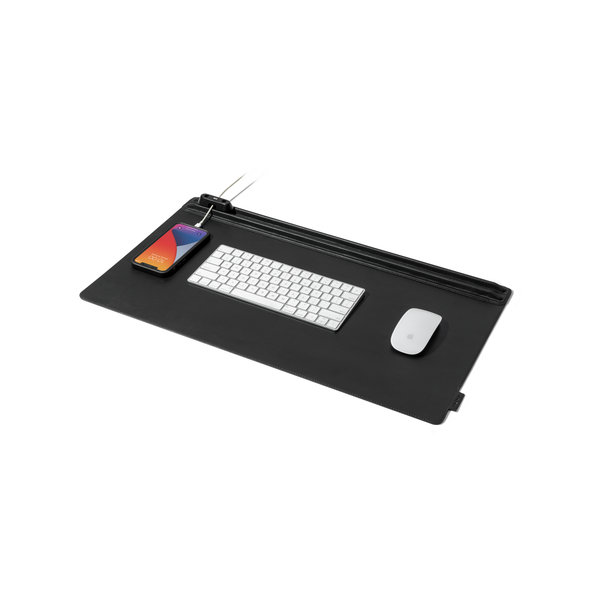 

Black Snap On Organiser Desk Mat with Cable Holder