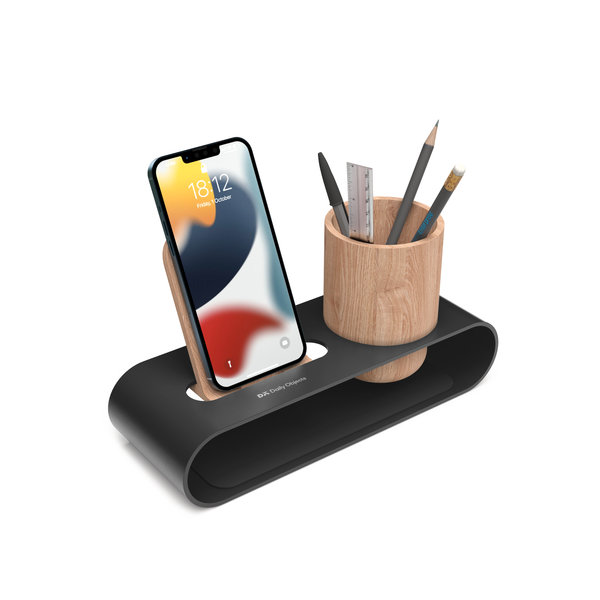 Cirque Phone and Pen Stand - (Black)