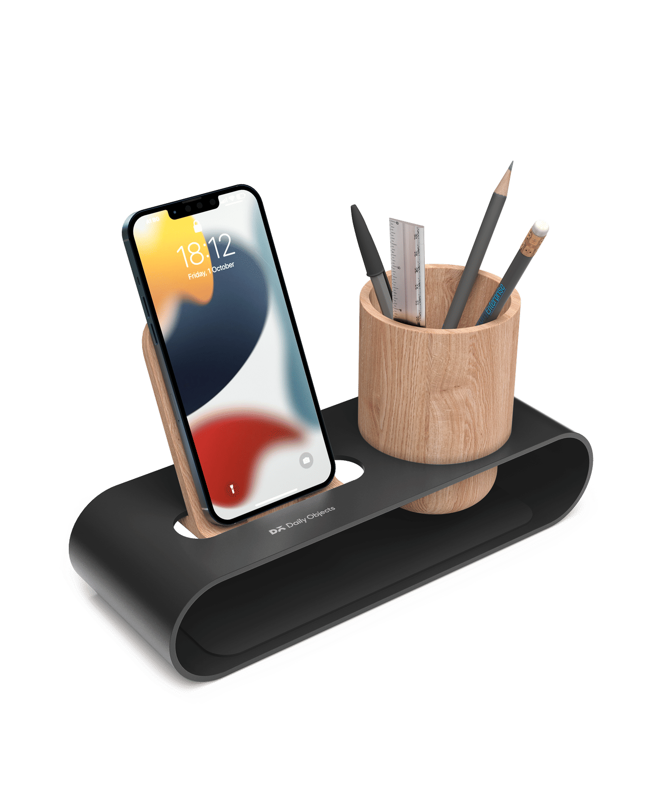 Cirque Phone and Pen Stand - (Black)