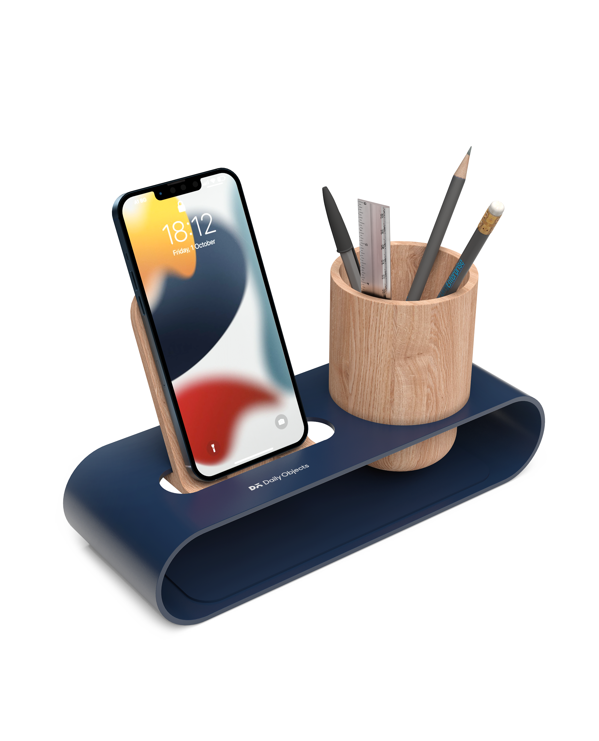 Cirque Phone and Pen Stand (Blue) Buy At DailyObjects