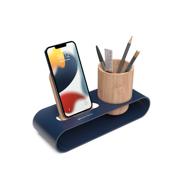 Cirque Phone and Pen Stand - Blue