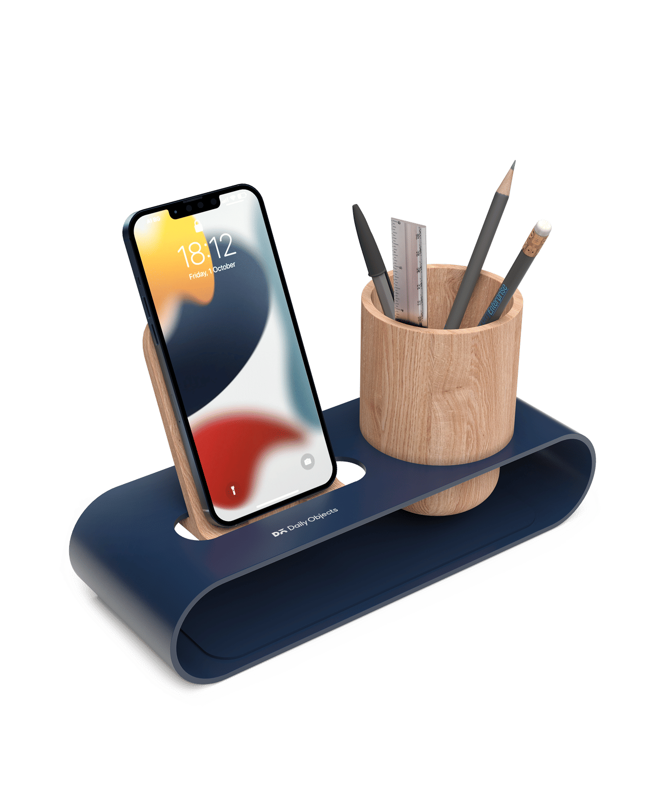 Cirque Phone and Pen Stand - Blue