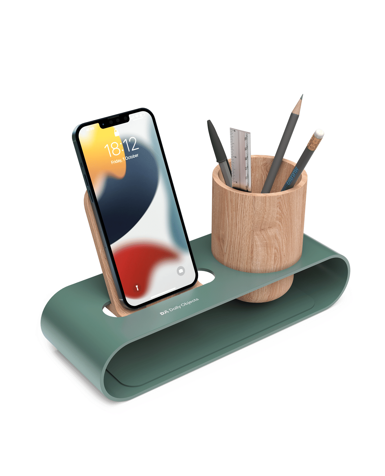 Cirque Phone and Pen Stand - Green
