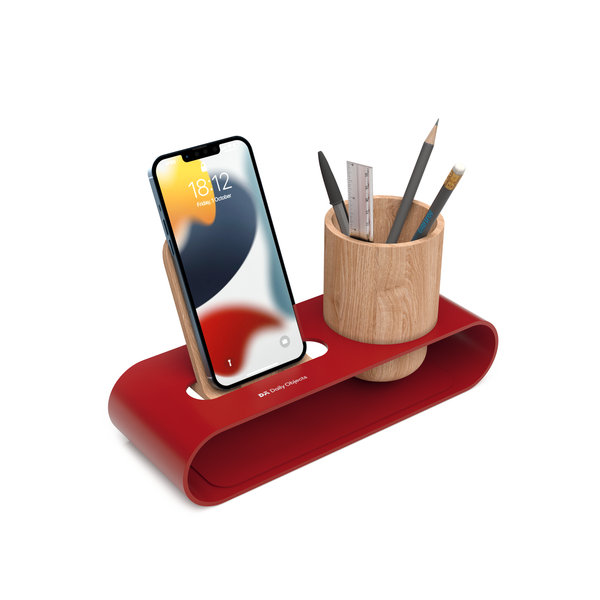 

Cirque Phone and Pen Stand - Red