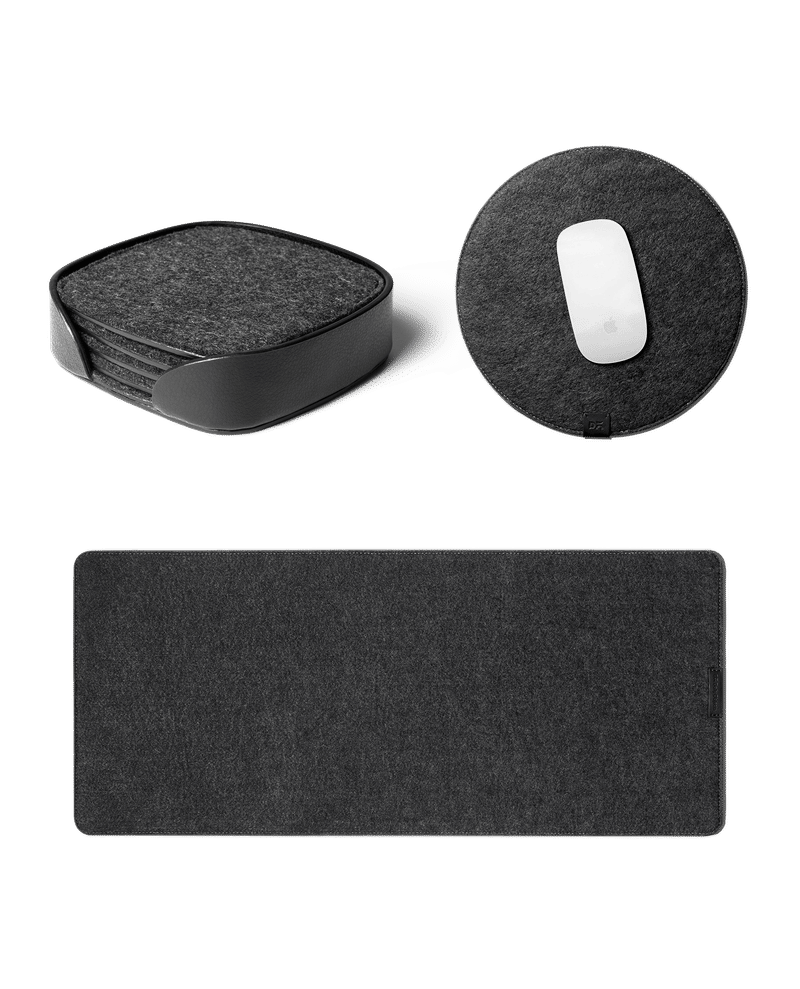 Felt Desk Trio Bundle - Limited Edition (Black)