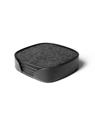 Squircle Felt Coaster Set (Grey)