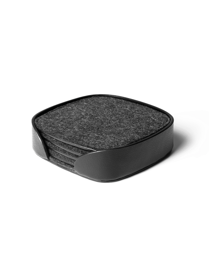 Squircle Felt Coaster Set (Grey)