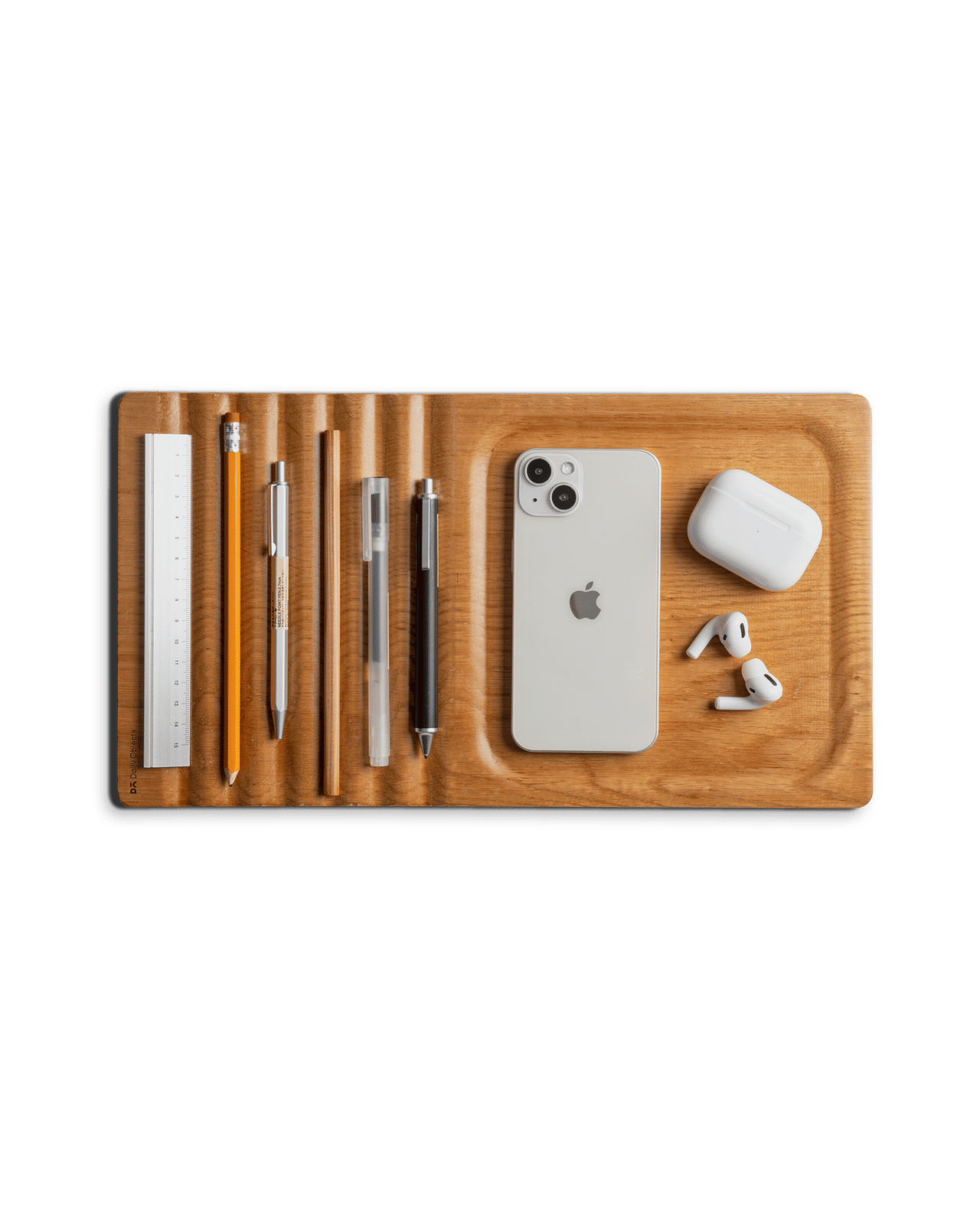 Striate Wooden Tray