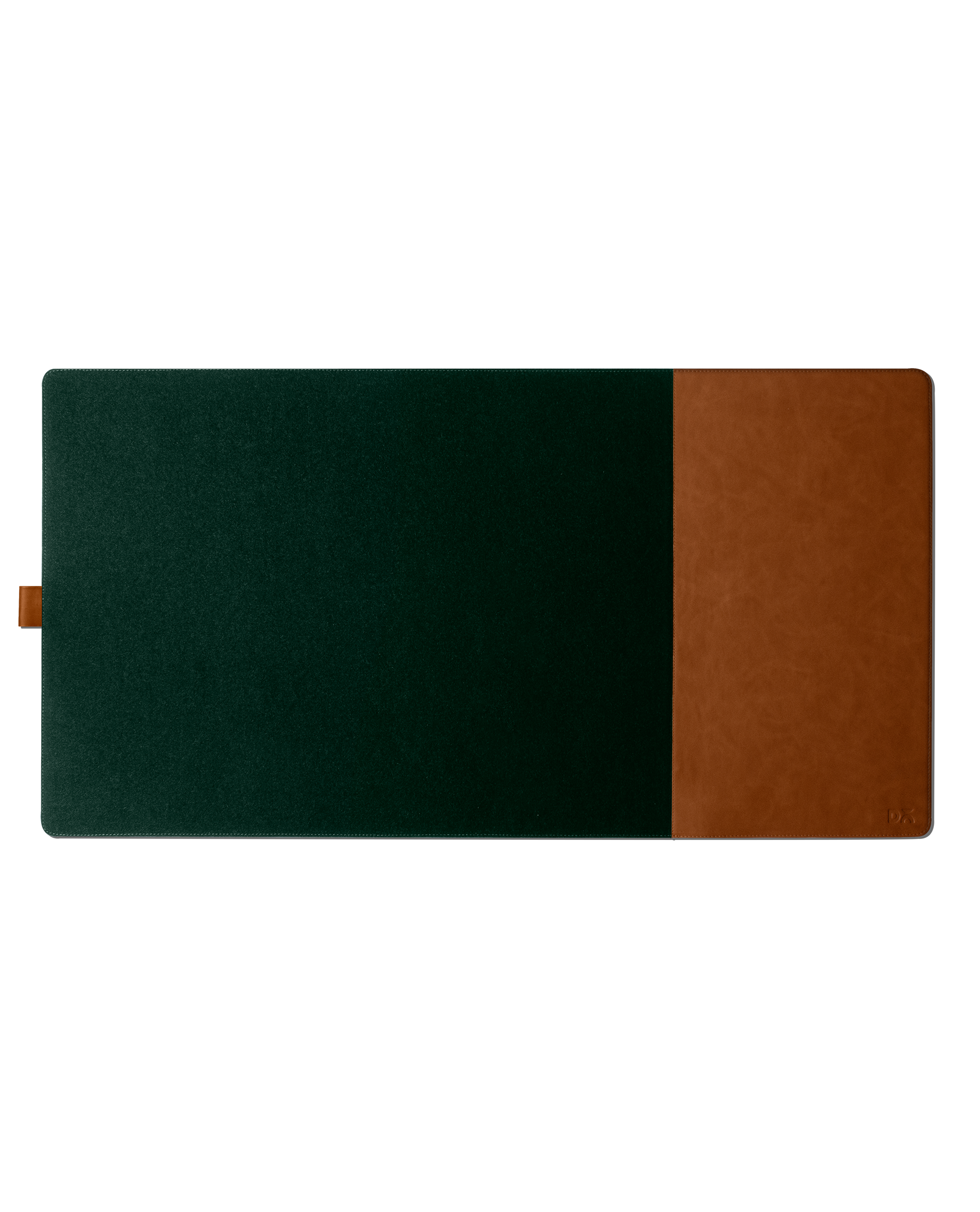 green felt desk pad