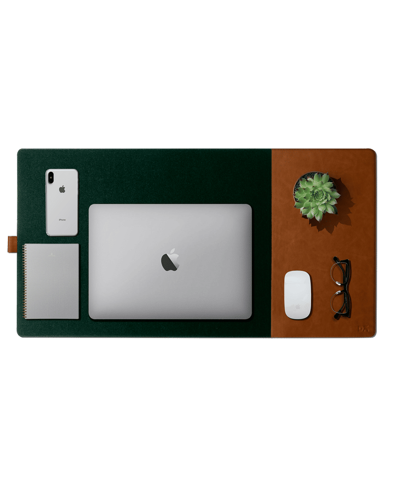 Turf 2.0 Felt Desk Mat and Mouse Pad - Green