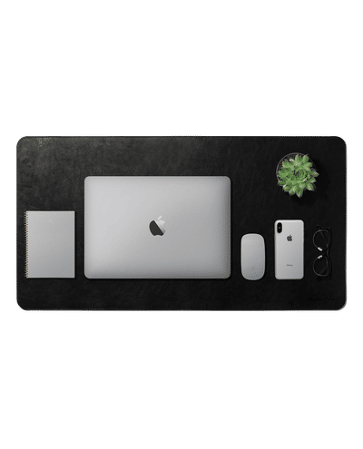 Turf Vegan Leather Desk Mat (Black)