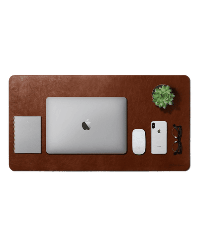 Turf Vegan Leather Desk Mat (Tan)
