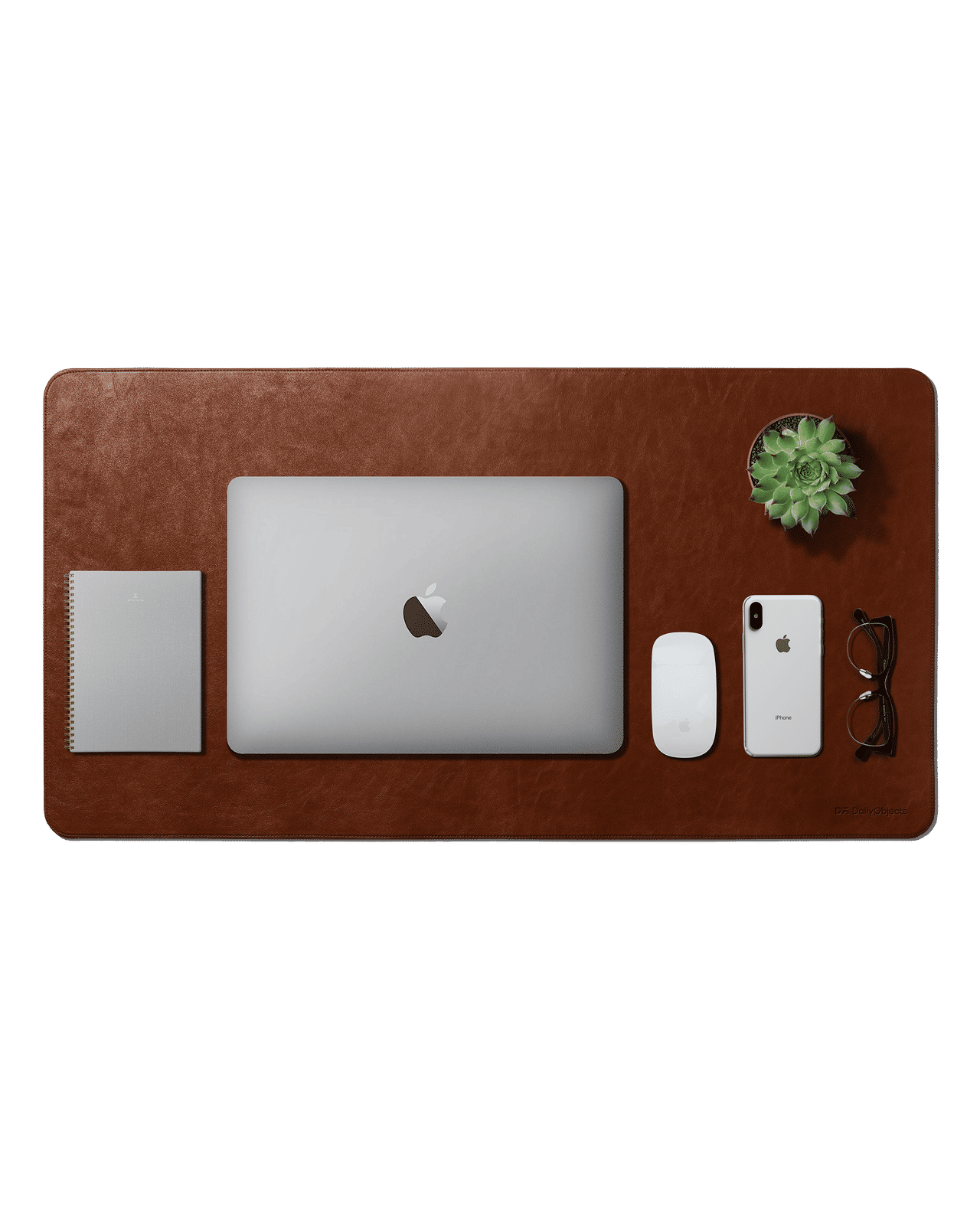 Turf Vegan Leather Desk Mat (Tan)