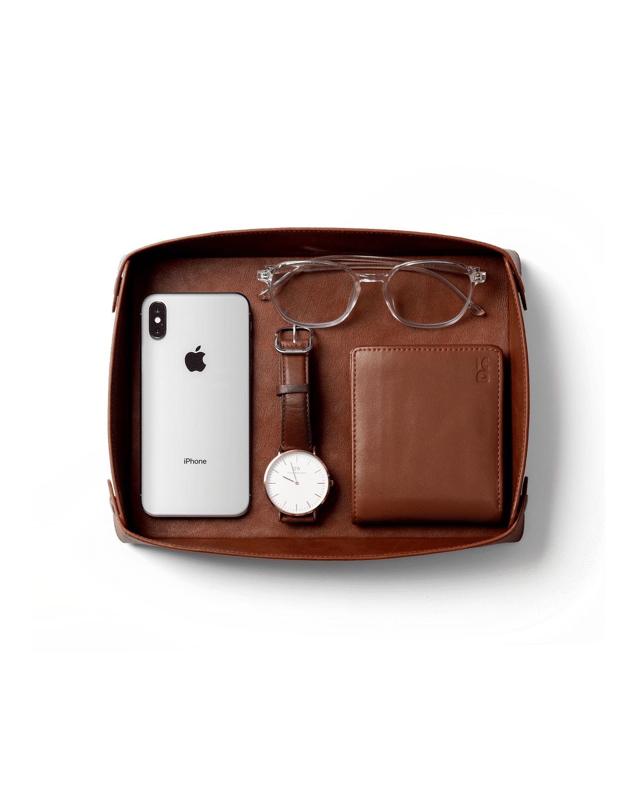 Valet Vegan Leather Tray (Tan)