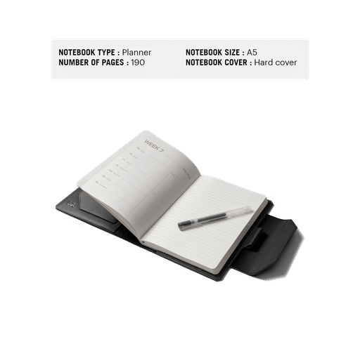 Black Array Black Array Organiser with Planner — DailyObjects