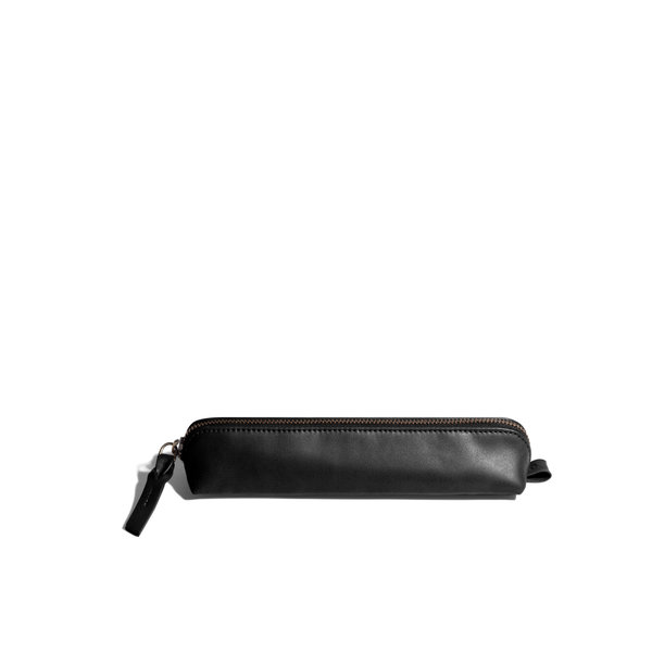Black Vegan Leather Ambry Pouch