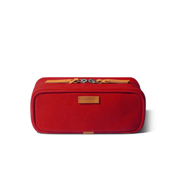 Crimson Red Voyager Dopp Kit