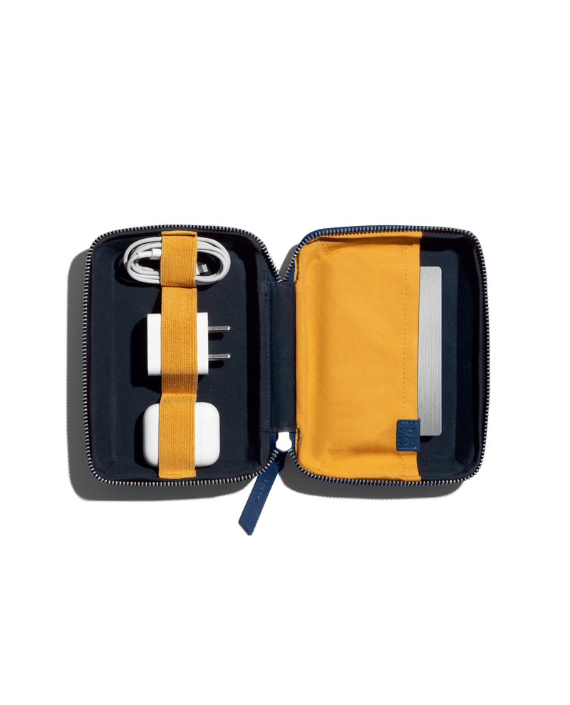 Marshal Mini Tech Kit Organiser - Leatherite - Blue