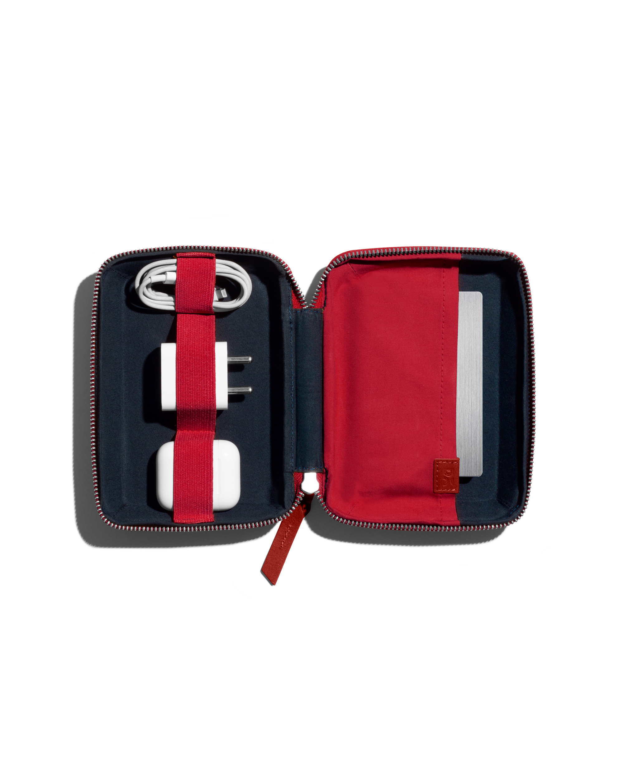 Marshal Mini Tech Kit Organiser - Leatherite - Red