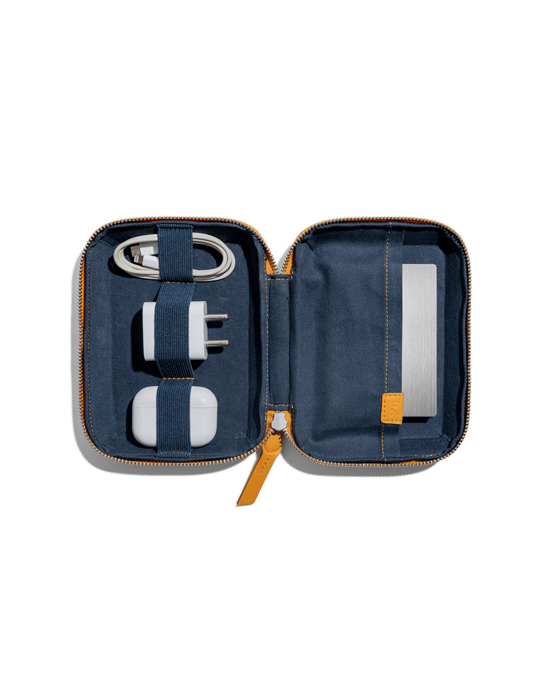 Marshal Mini Tech Kit Organiser - Leatherite - Mustard