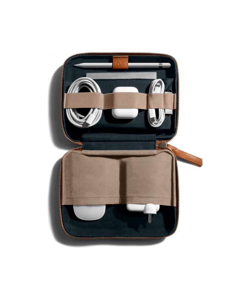 Marshal Tech Kit Organiser - Leatherite - Tan