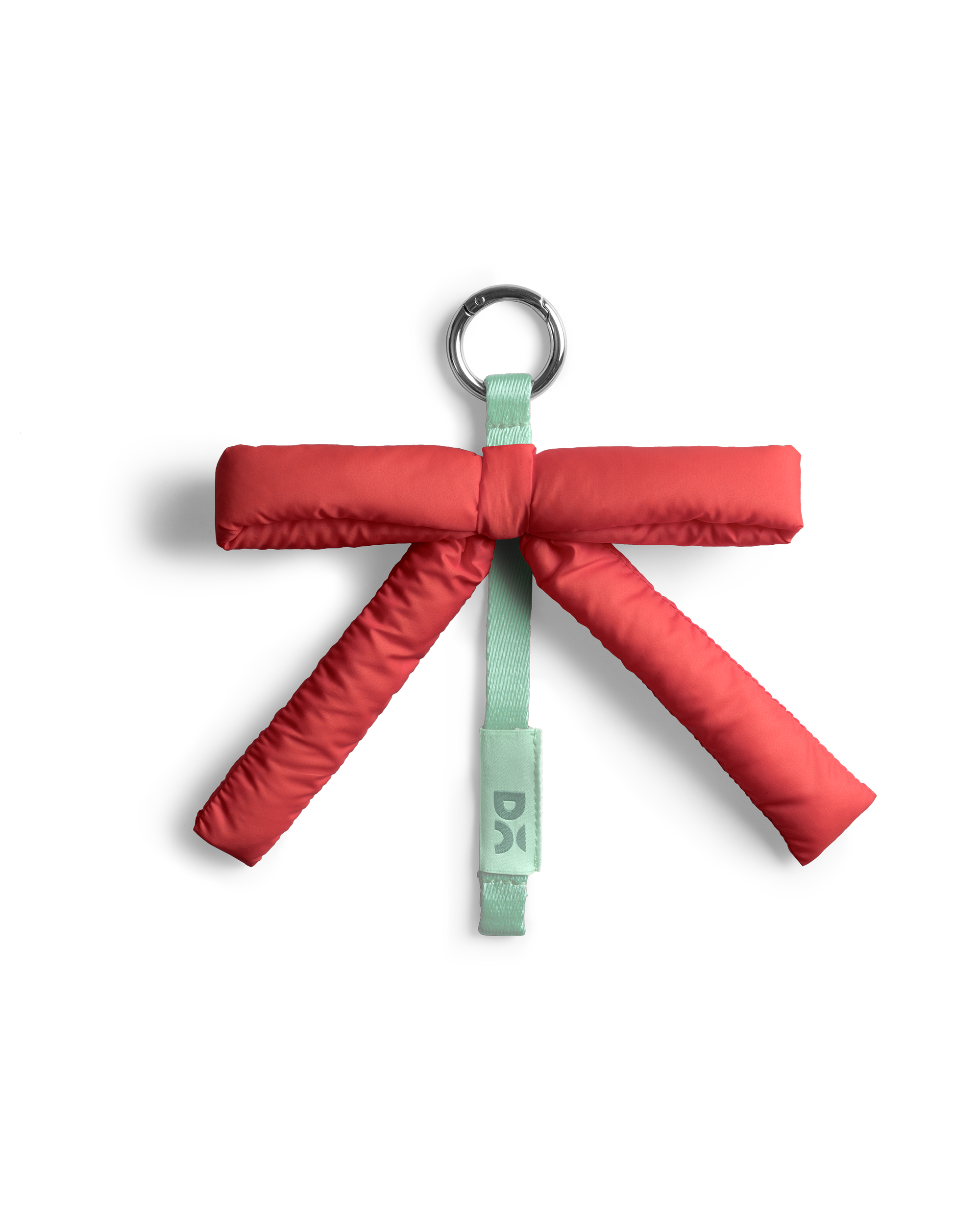 Red Puft Bow Charm