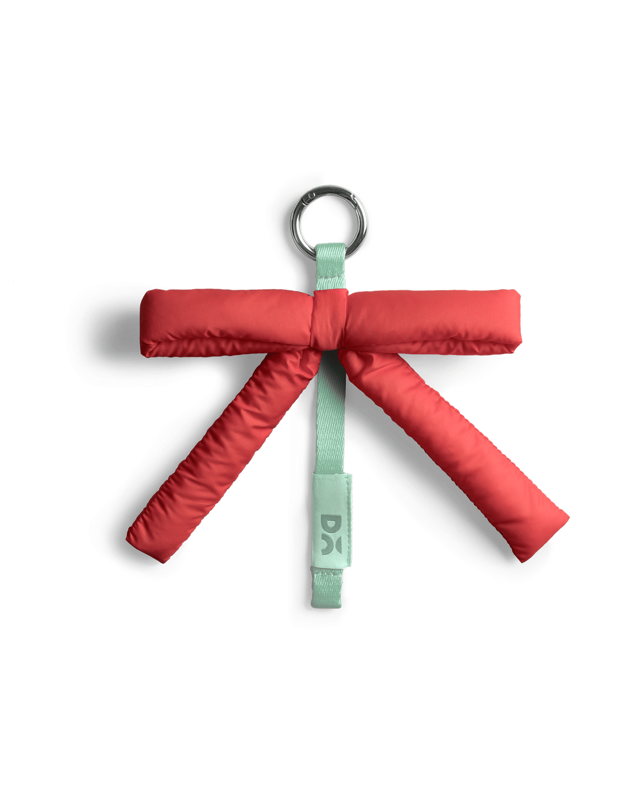 Red Puft Bow Charm