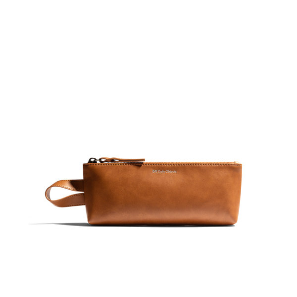 

Tan Vegan Leather Vault Pouch