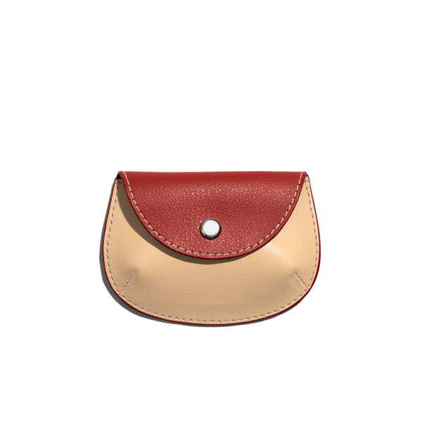 

Terracotta Red Pellet Cable/Coin Wallet