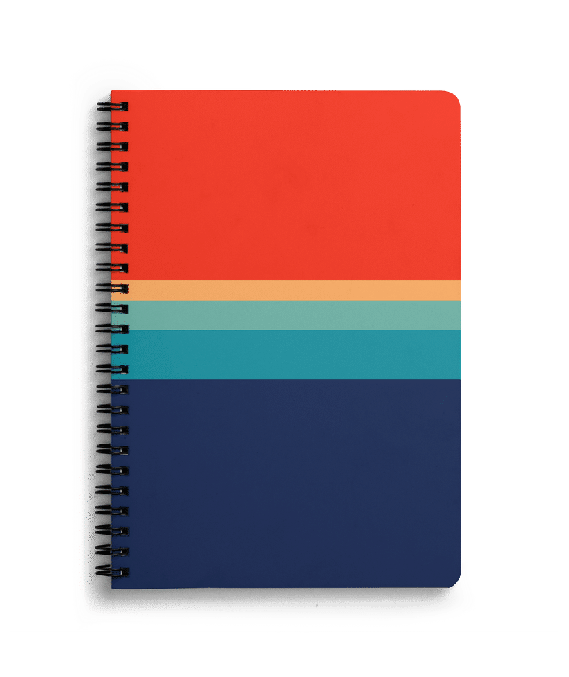 Dailyobjects Blue Red A5 Spiral Notebook Buy At Dailyobjects