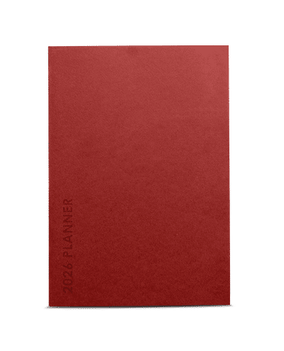 Terracotta Red Sort Weekly Planner