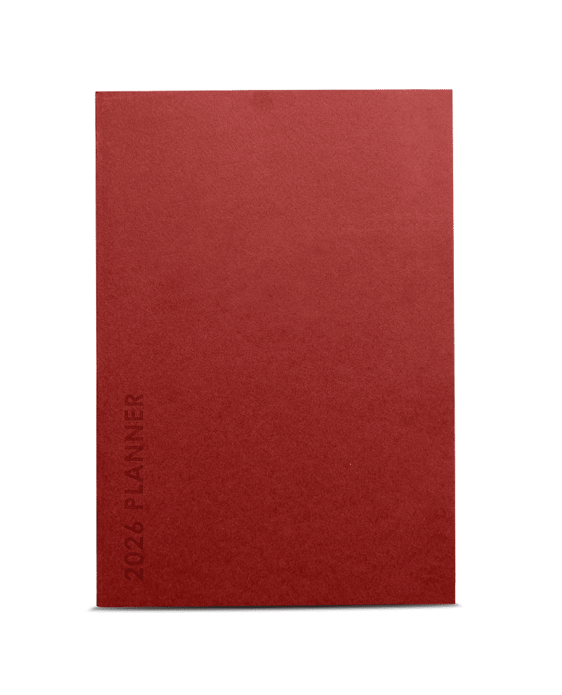 Terracotta Red Sort Weekly Planner
