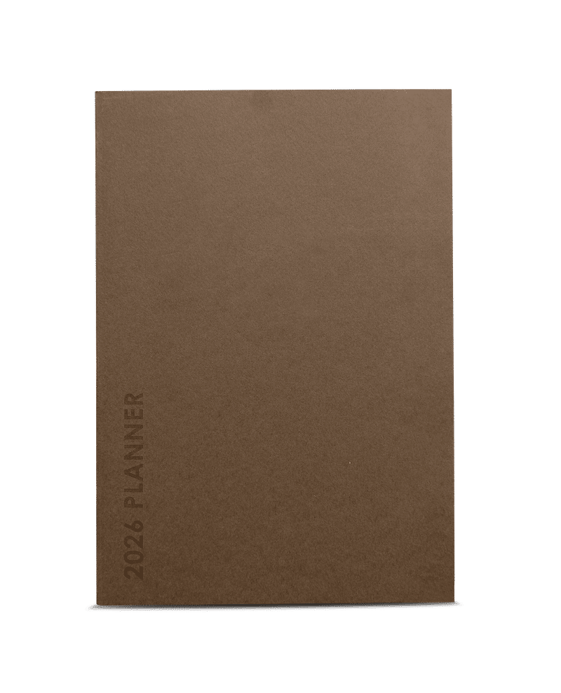 Walnut Brown Sort Weekly Planner