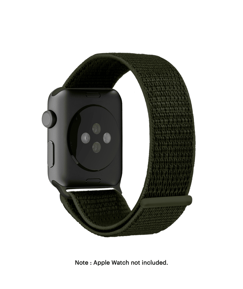 Army Green Nylon Apple WatchBand 42 44mm Buy At DailyObjects