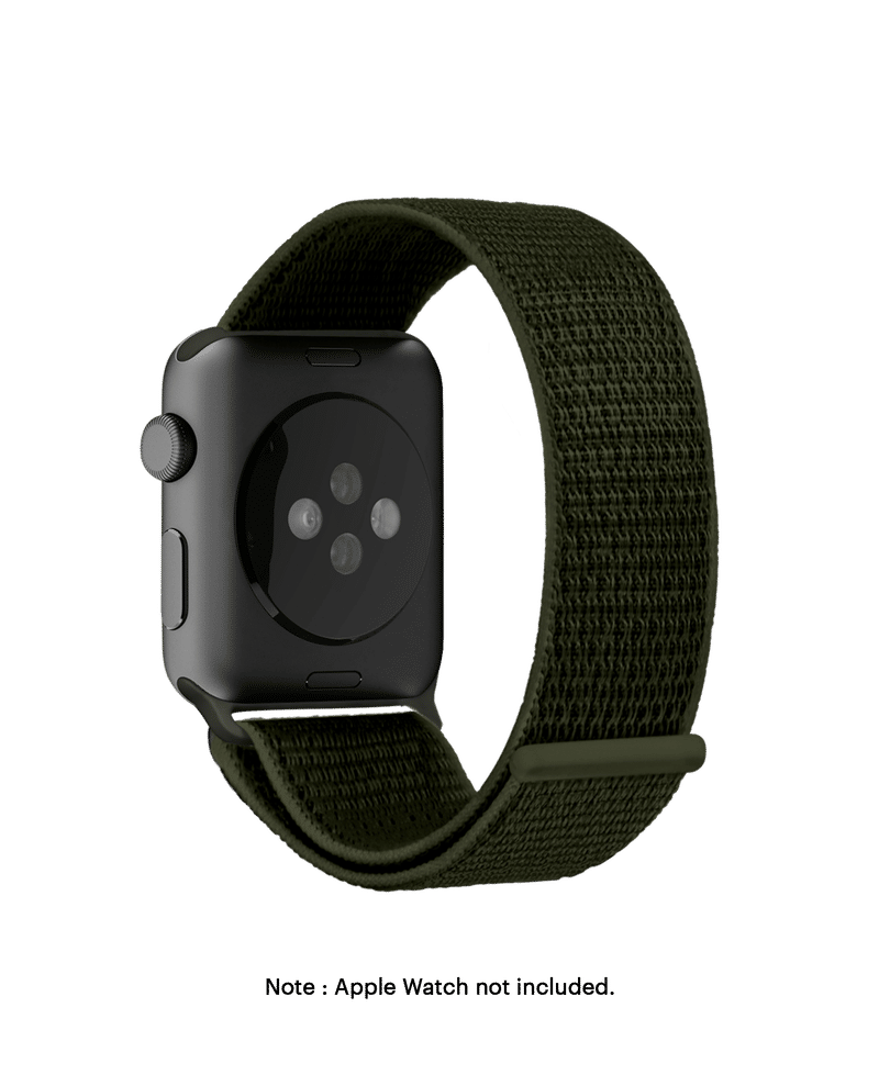 Army Green Nylon Apple WatchBand (42/44/45/46/49mm)