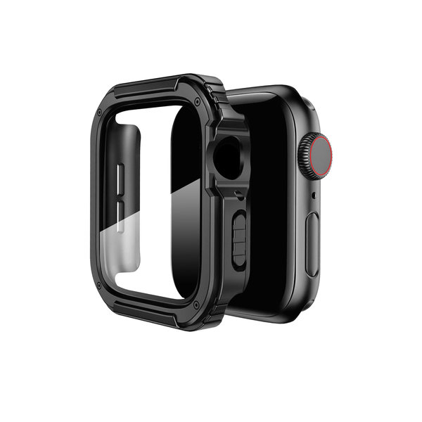 

Black Athletic Fit Apple Watch Series Case with Screen Protector (44mm)