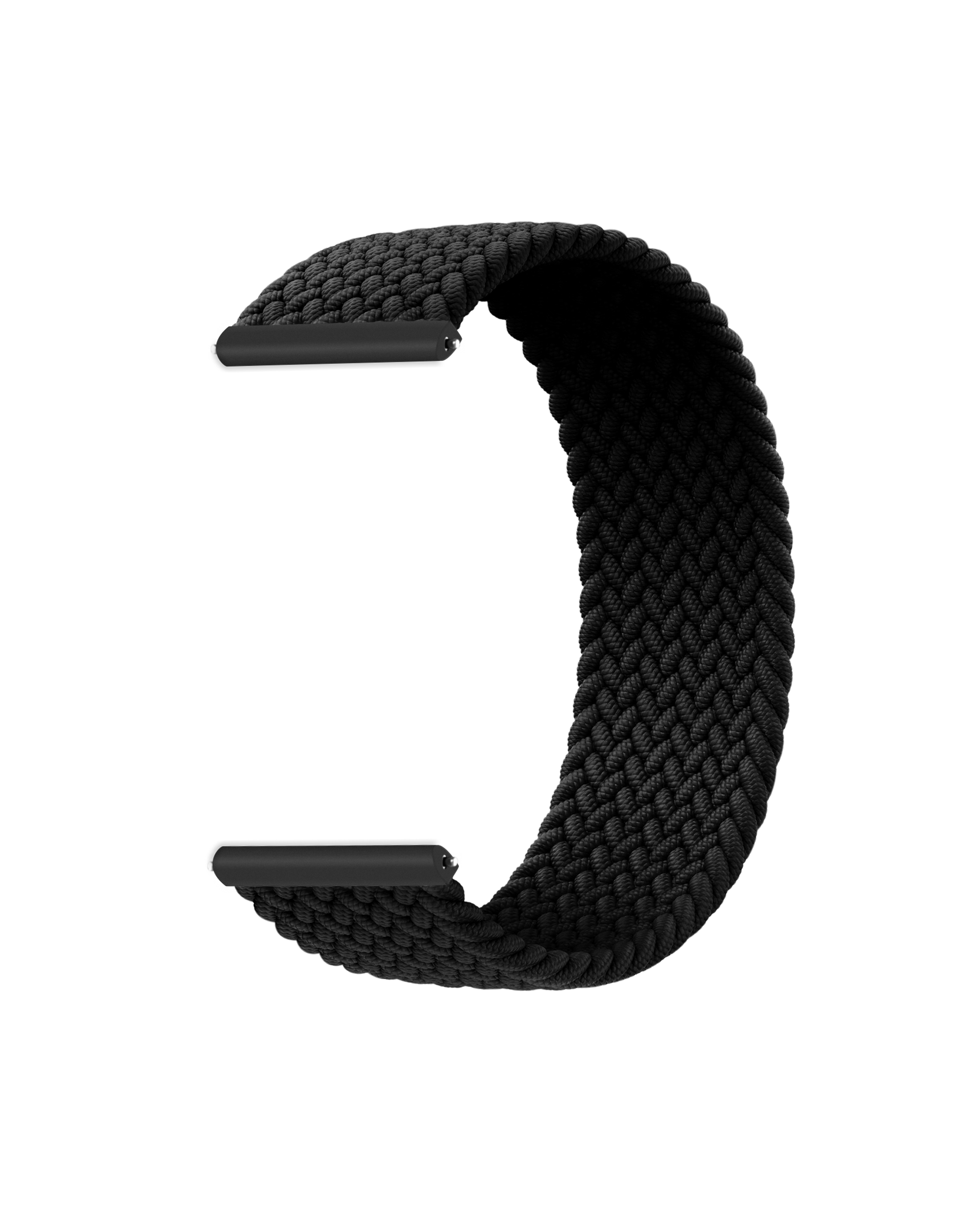 Black Braided Solo Loop Universal WatchBand (22mm) Buy At DailyObjects