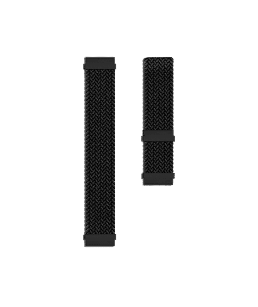 Black Braided Solo Loop Universal WatchBand 22mm Buy At DailyObjects