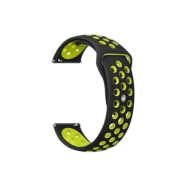 

Black-Lime Annex Silicone WatchBand for Samsung/OnePlus/Fitbit Smartwatches (20mm)