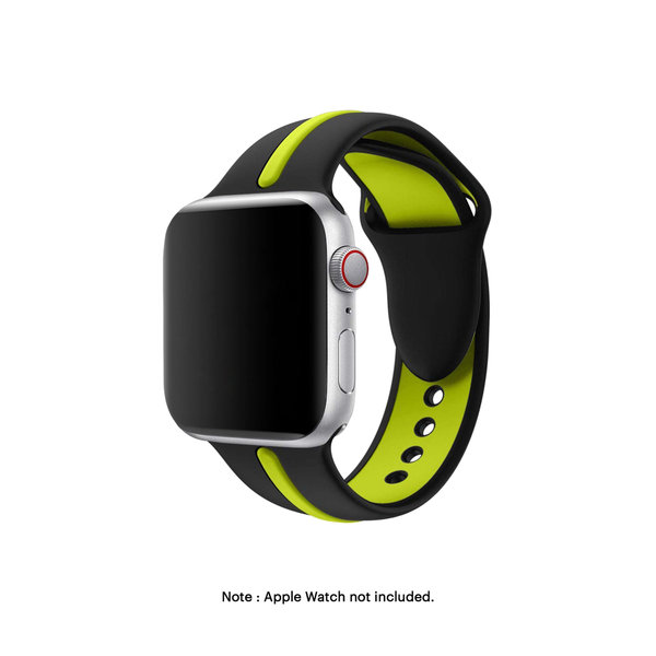

Black-Lime Two Tone Silicone Apple WatchBand (38/40/41mm)